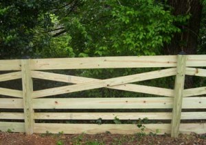 Six Rail Estate Fence (Horse Fence or Corral Fence)