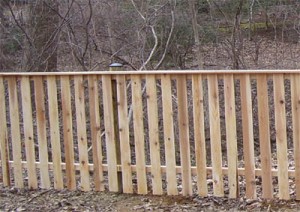 1 x 4 Picket Fence with Cap Board